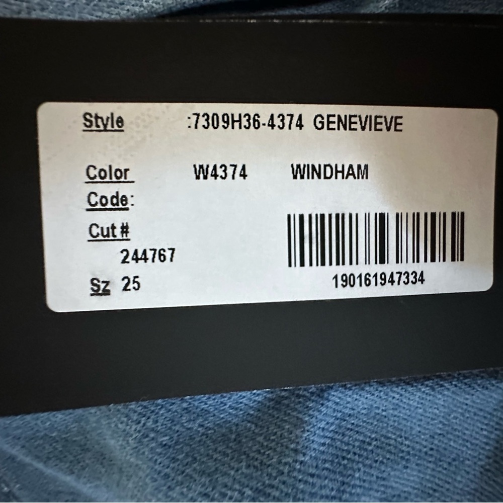 RARE PAIGE NWT Genevieve Windham Flare in Windham— Size 25 - Picture 5 of 8